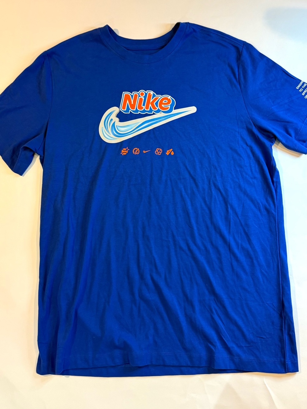 Nike Dri-Fit Graphic T-Shirt Royal Blue Size Large
